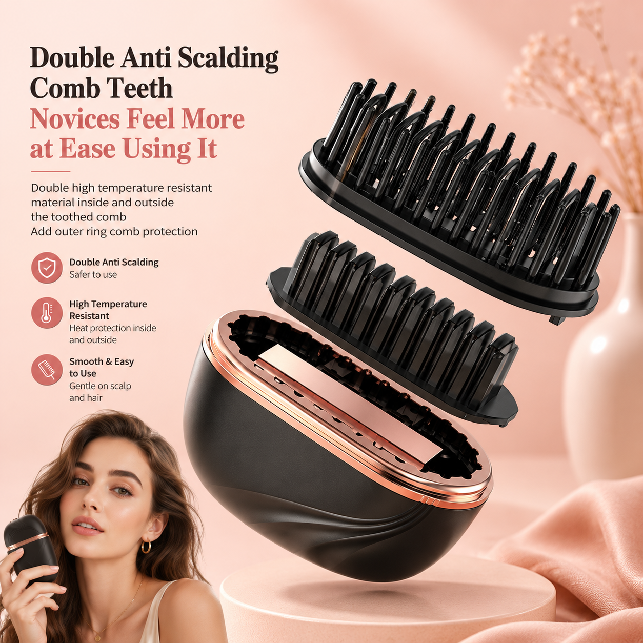 BELSUNA™ SilkFlow Hair Smoothing Brush