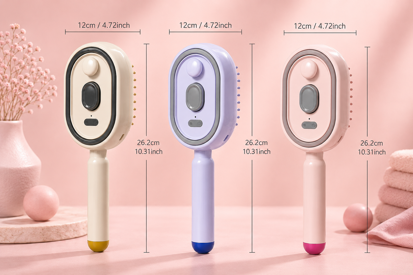 BELSUNA™ MistGlow Hair Therapy Brush