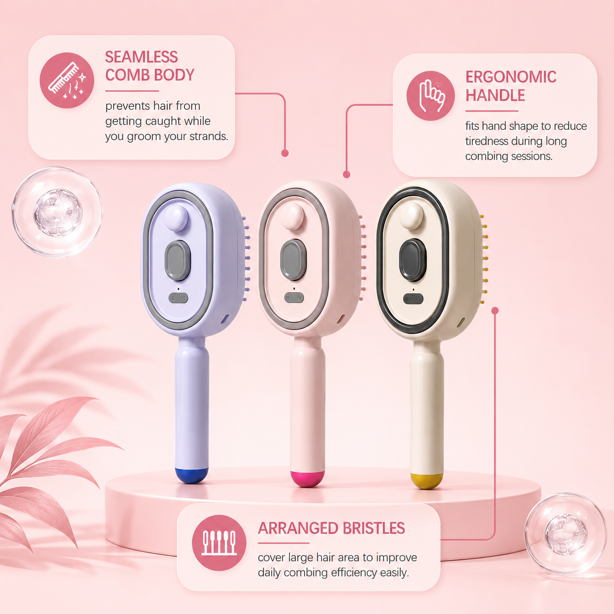 BELSUNA™ MistGlow Hair Therapy Brush