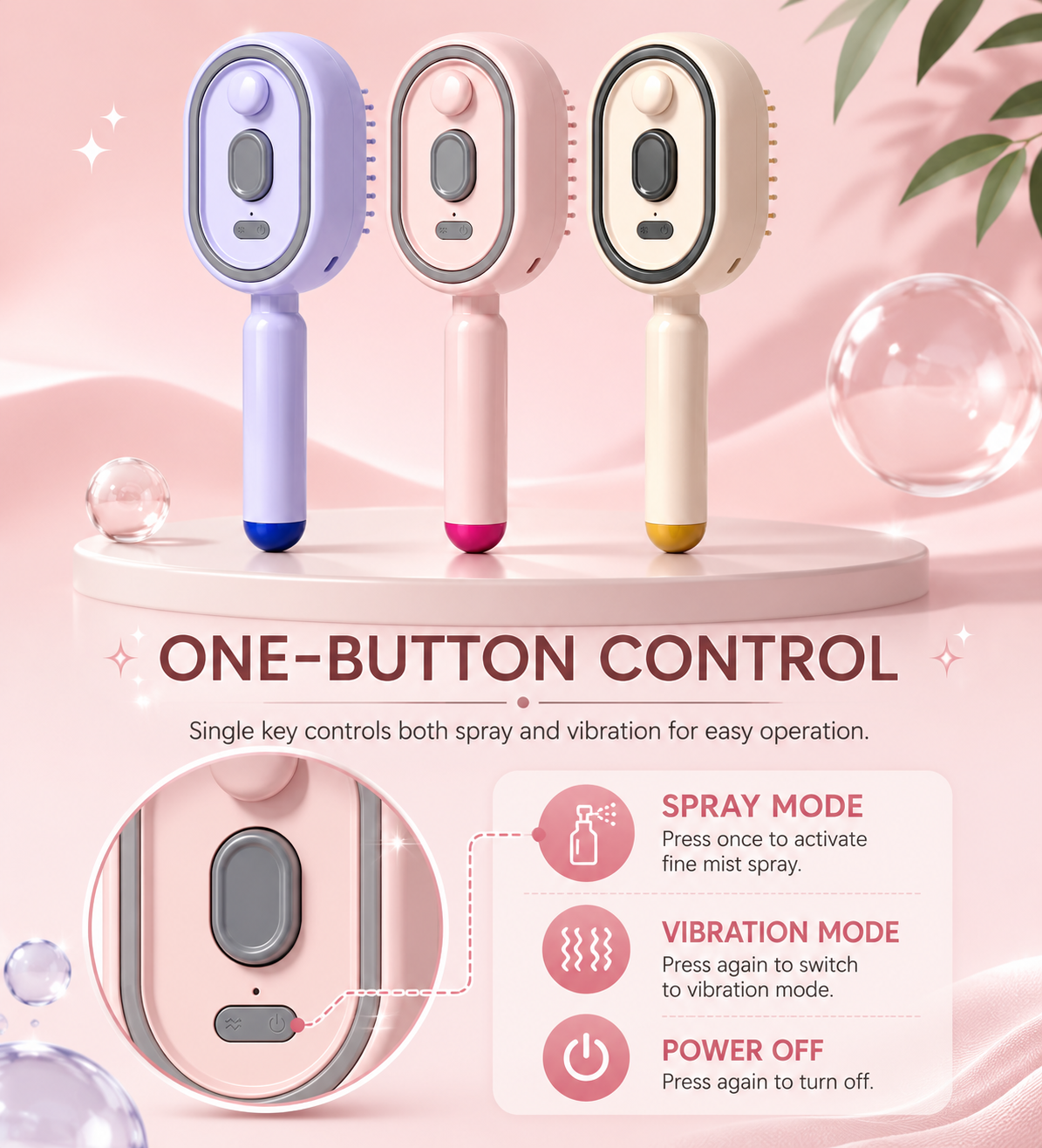 BELSUNA™ MistGlow Hair Therapy Brush