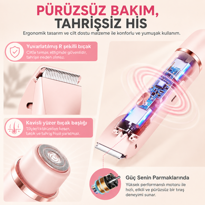 Belsuna SilkyTrim™ 2’si 1 Arada Kadın Bakım Cihazı