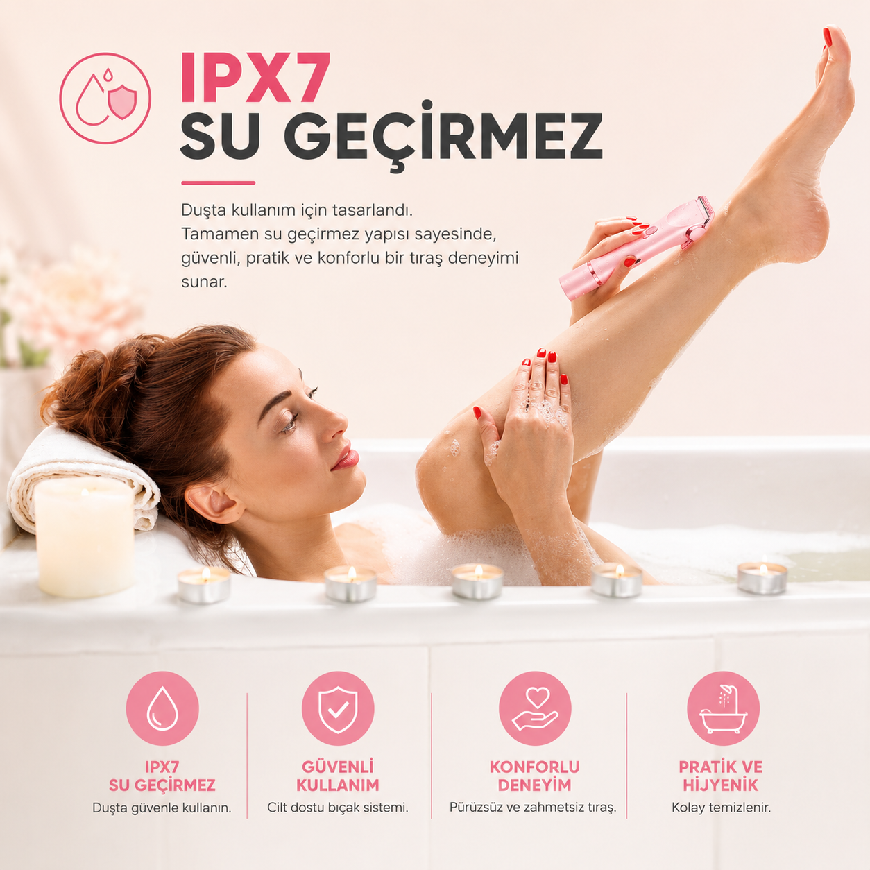 Belsuna SilkyTrim™ 2’si 1 Arada Kadın Bakım Cihazı